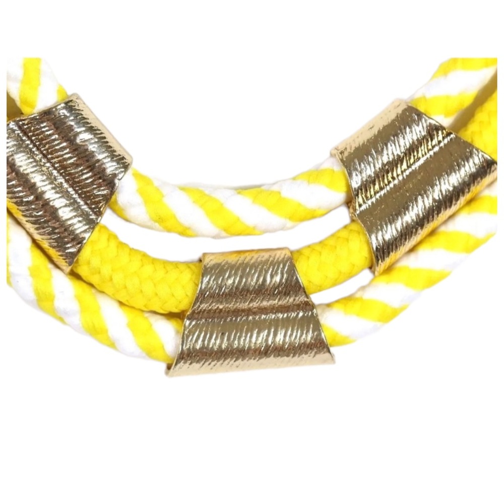 Yellow Nautical Rope Necklace - Picture 3 of 8